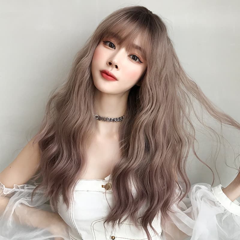 Long Curly Hair Wig For Women Personal Care Home Cleaning Synthetic Hair Wig Natural Style Easy To Wear Maintain