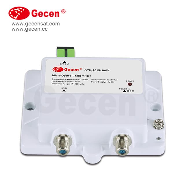 Cable TV Fiber Optic Transmitter 1550nm Wave 10mW Video RF to Fiber Optic Transmitter