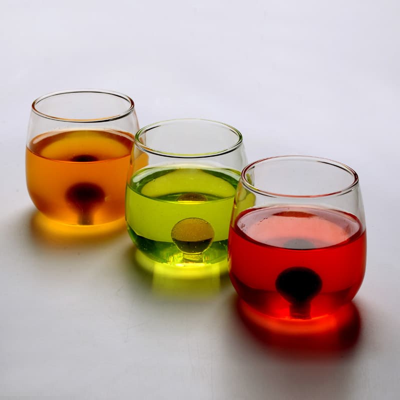 Crystal glass bead juice cup, wine glass, warm and romantic ~Hengxuan glass products