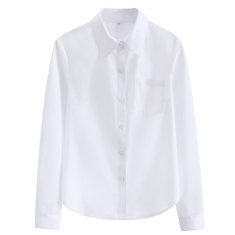 JK Uniform Basic Shirt Women's School Style Summer Short Sleeve Japanese JK Shirt Student Outfit