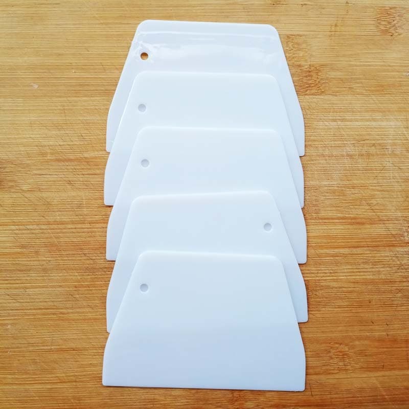 Baking Tool Plastic Scraper Medium Trapezoidal Scraper Dough Cutter Putty Knife