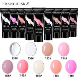 Cross-border AliExpress Nail Extension Gel 15g Nail Mold Phototherapy Crystal Gel Set Polygel UV Gel Wholesale