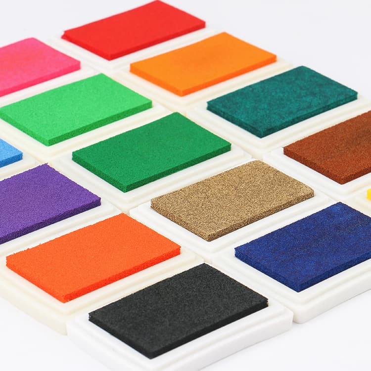 Large Square Waffle Pattern Stamp Pad 15 Colors Single Color Finger Painting Diary Diy Colorful Stamp Pad Office Supplies