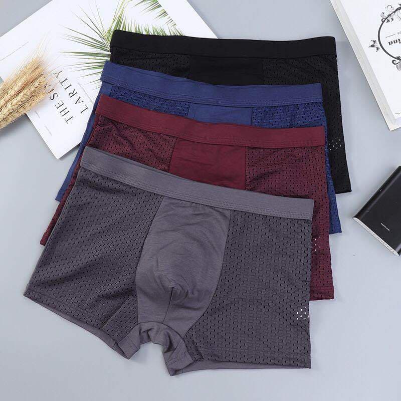 Men's Mesh U-Shaped Modal Boxer Briefs Summer Hot Selling Men's Underwear Factory Wholesale Direct Sales