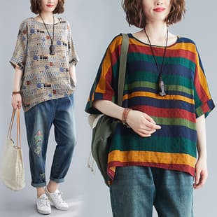 Plus Size Women's Clothing Europe America Cross-Border 200 Jin Chubby mm Loose T-Shirt Base Layer Top Women Age-Reducing Batwing Sleeve ins Top Women