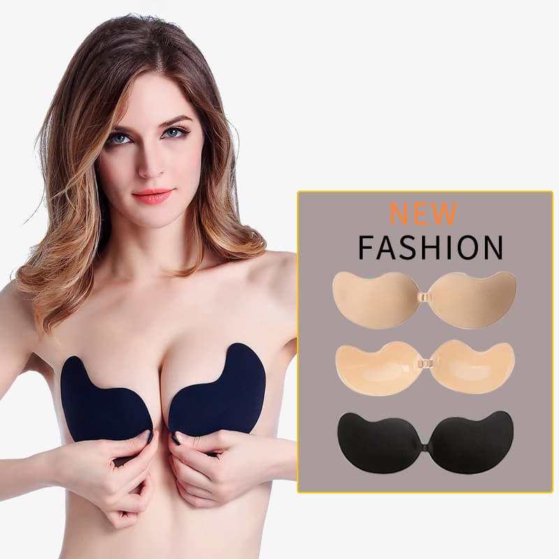 Bio Gel Mango Silicone Bra Wedding Push Up Invisible Chest Sticker Non Slip Strapless Bra Invisible Nipple Cover for Women