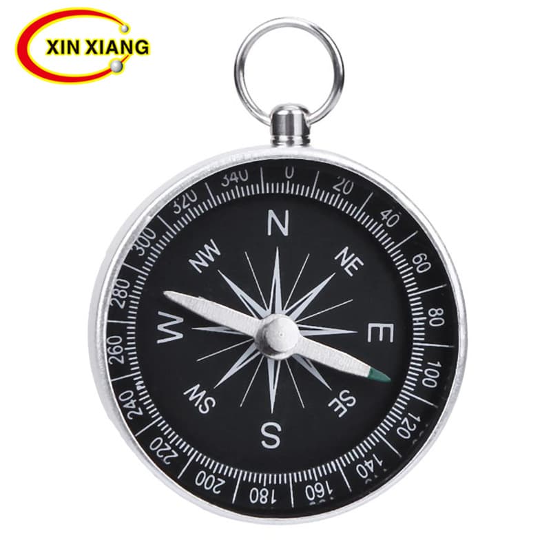 G44 Keychain Charm, Aluminum Alloy Portable Compass, Metal Gift, Mini Pocket Compass