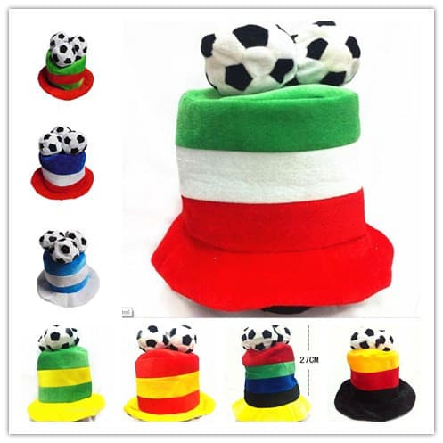B282 football match football cap World Cup sprinkling bar Carnival cap makeup dance cap nightclub