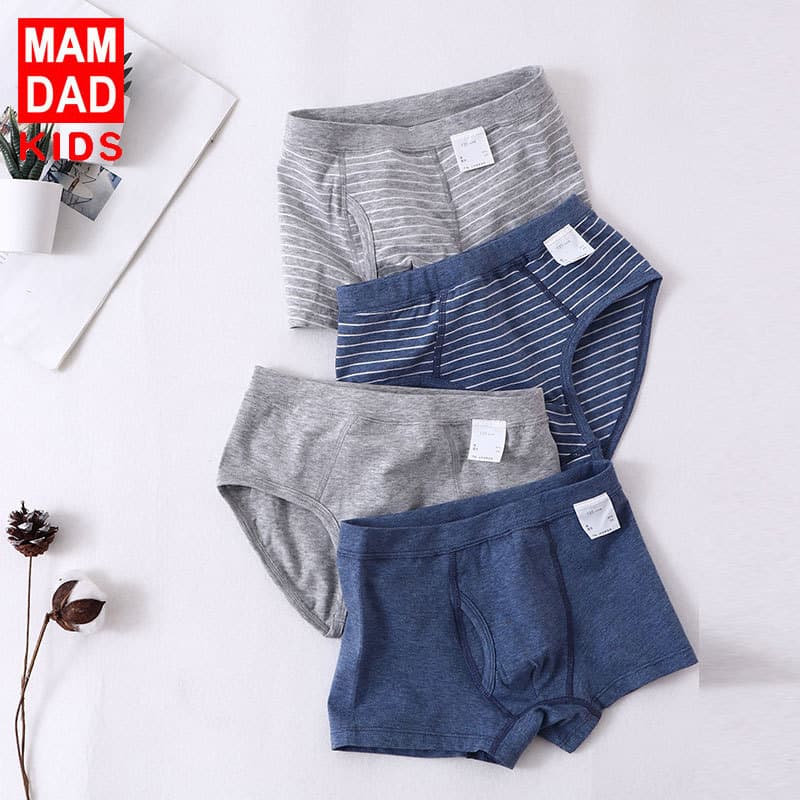 Boys' Underwear 3-Pack Boxer Briefs and Briefs Class A Cotton, Factory Stock Baby Boys' Boxer Briefs Underwear
