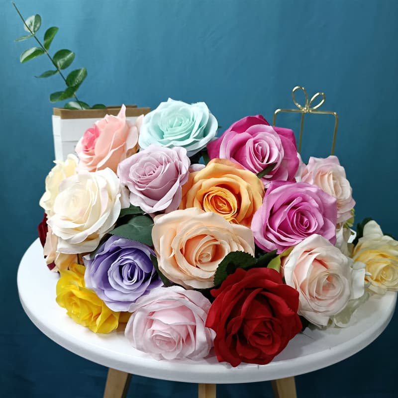 Single Artificial Rose Flower, Brushed Flannel Fabric Home Decoration, Diamond Rose Simulation Bouquet, Soft Furnishing Fake Flower