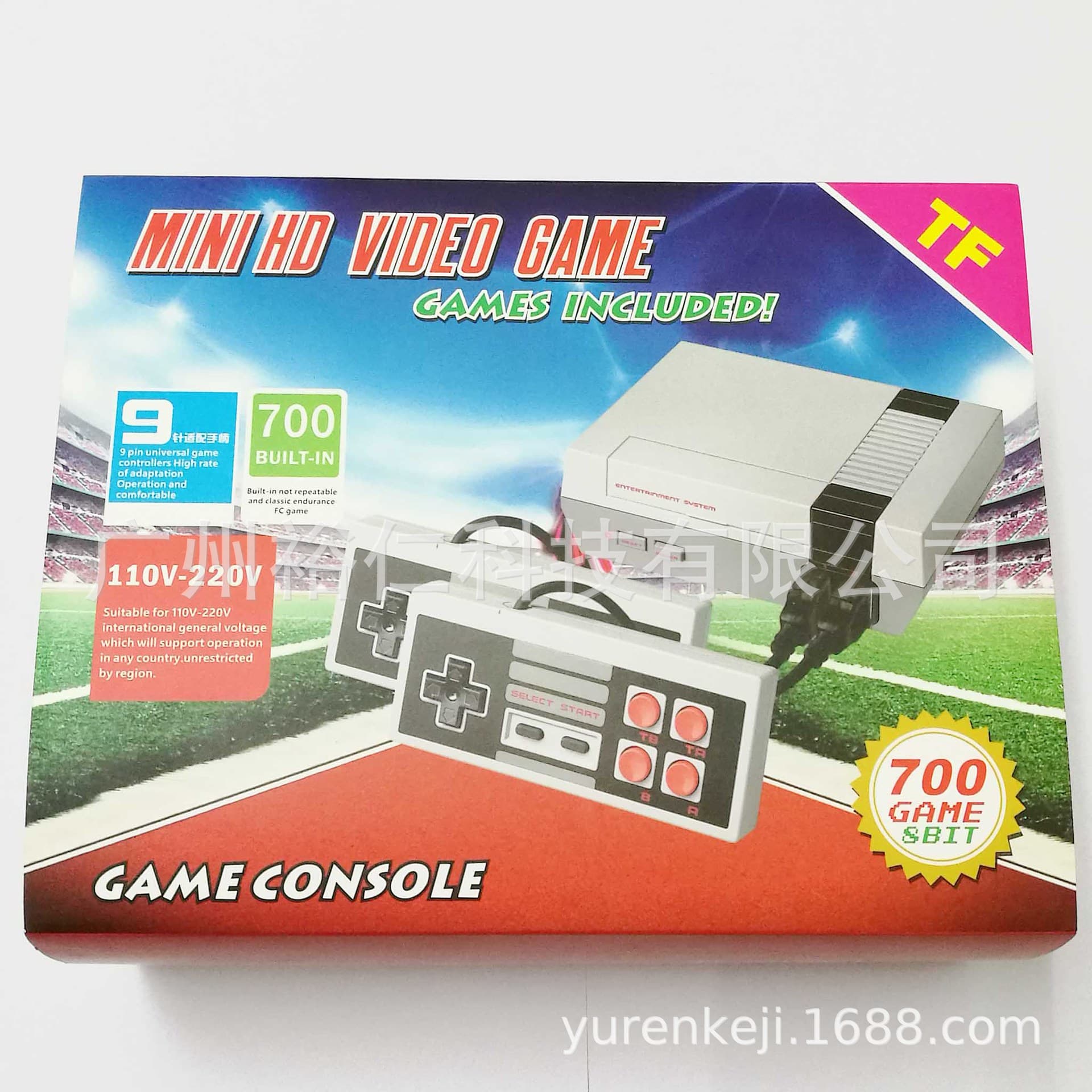 Mini Nes 8-bit Hdmi High-definition Tv Game Console Dual Player Fc Card Slot Digital Computer Accessories