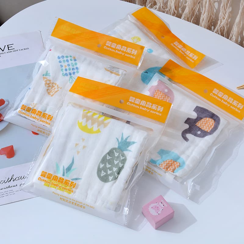 Baby Face Towel Single Packaged Gift Item Cotton Gauze Towel for Infants And Toddlers Square Handkerchief Soft Absorbent