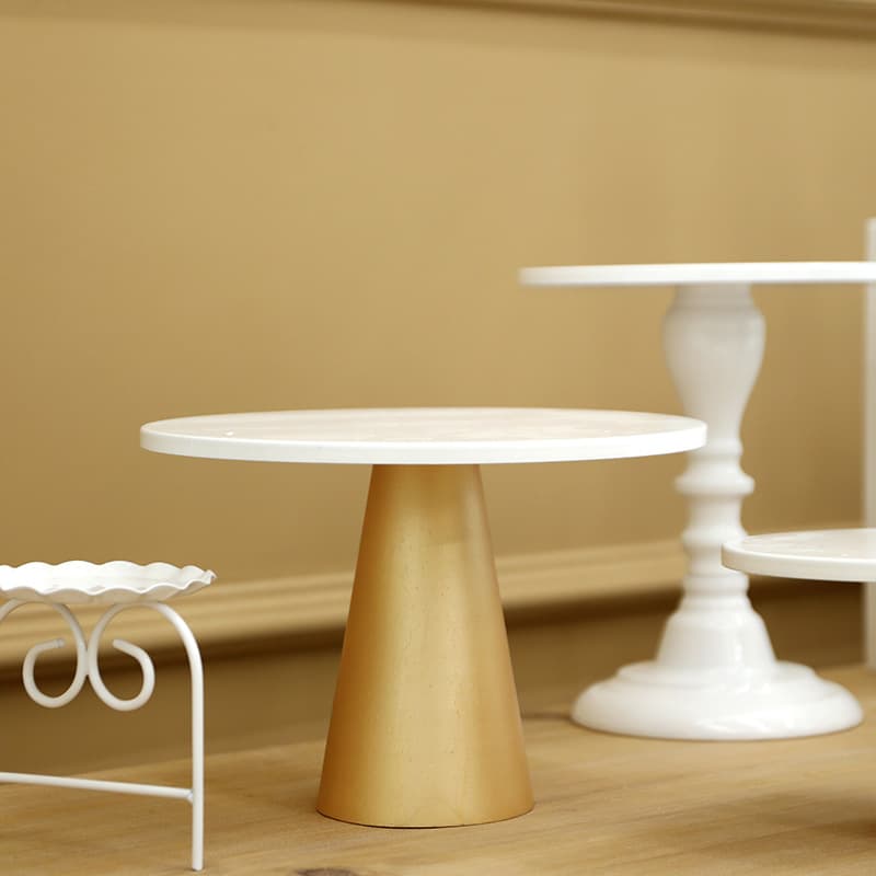 Ins-Style Dessert Table Cake Stand Set, Wedding Wrought Iron Dessert Stand Set, European-Style Cake Plate Tea Break Decoration