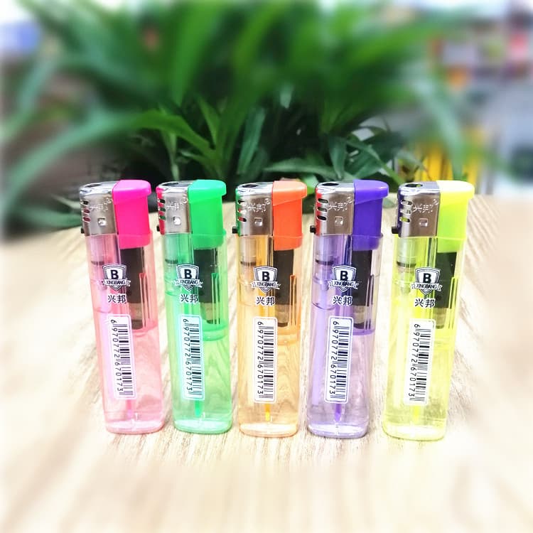 Xingbang Explosion-Proof Thick with Inner Insert Premium Disposable Plastic Small Round Lighter Factory Direct Wholesale