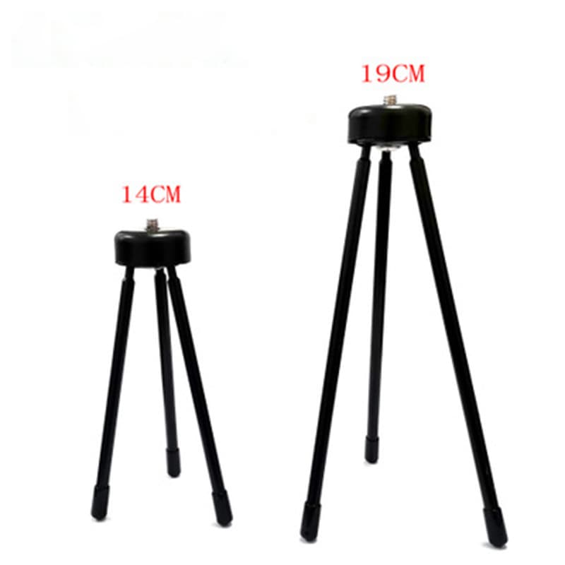 Selfie Live Streaming Tripod, Three-Stripe Metal Tripod for Phones, Cameras, Videography, Desktop Stand, Universal for GoPro