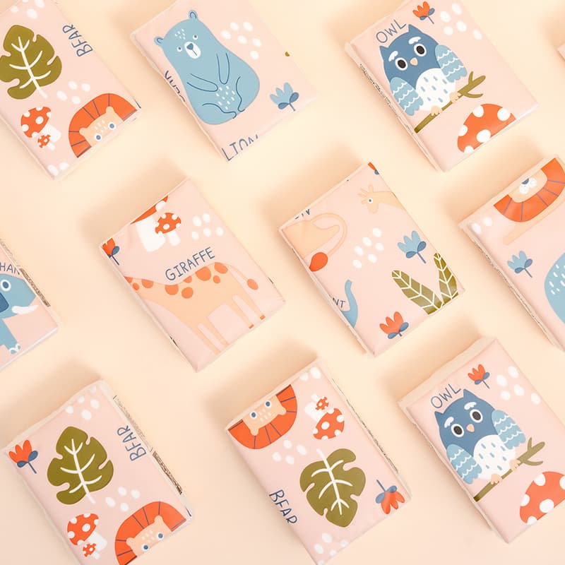 MINISO Forest Family Tissue Small Pack Handkerchief Paper Napkin