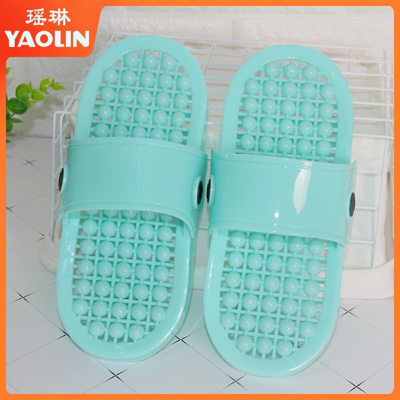 Candy Color Two-Way Summer Massage Slippers Indoor Home Anti-Slip Massage Flip-Flop Couple House Shoes