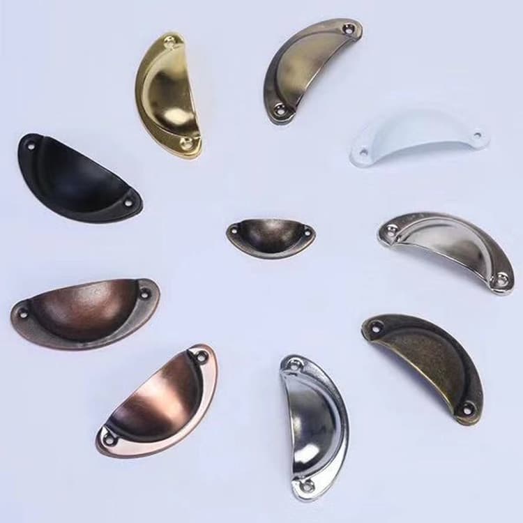 Retro shell handles, antique cabinet door handles, handicraft accessories