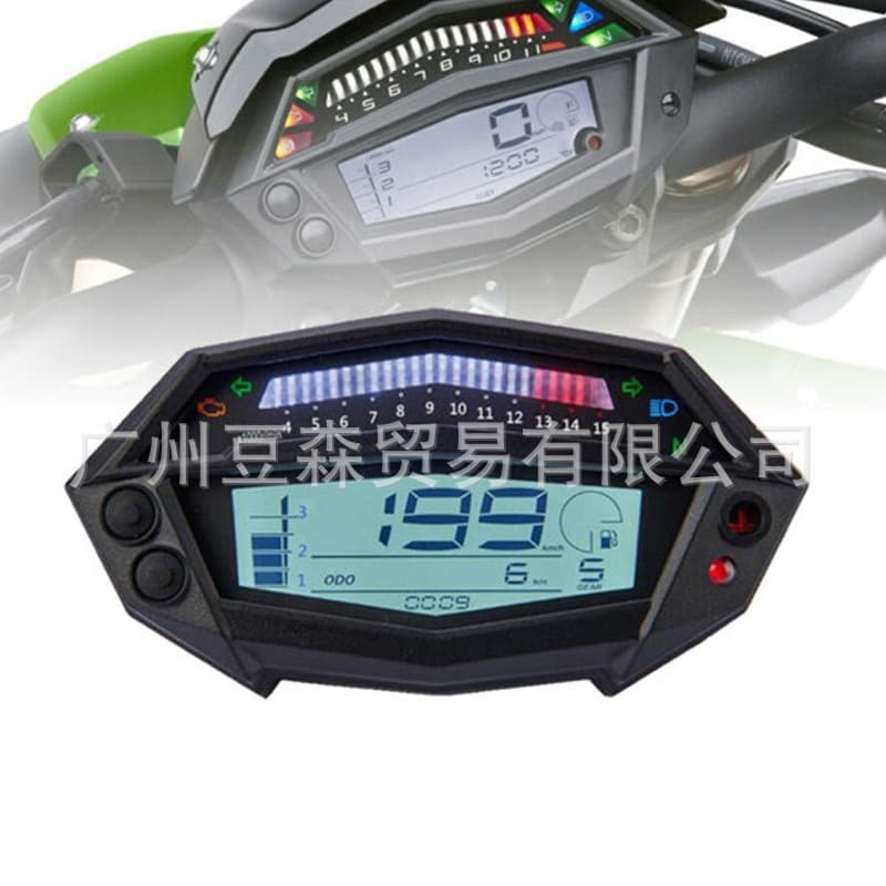 Motorcycle instrument modification digital LCD liquid crystal instrument Kawasaki Z1000 adjustable tachometer electronic odometer
