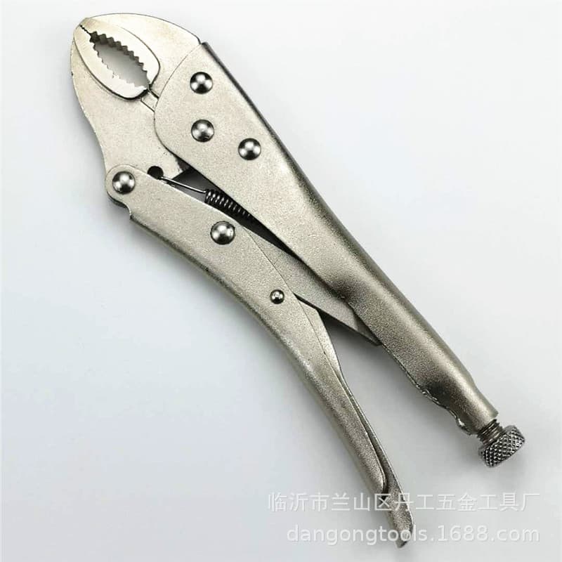 Multi-function locking pliers manual pressure pliers adjustable fixing pliers round nose durable anti-slip industrial-grade 10-inch