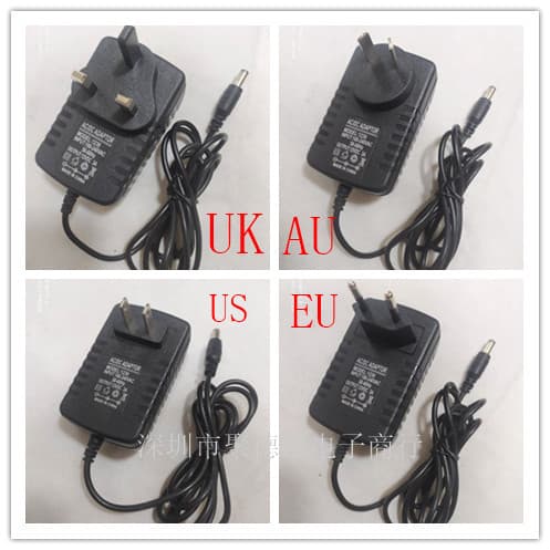 12V2A Power Adapter for Massage Pillow, LED Strip, Surveillance Camera