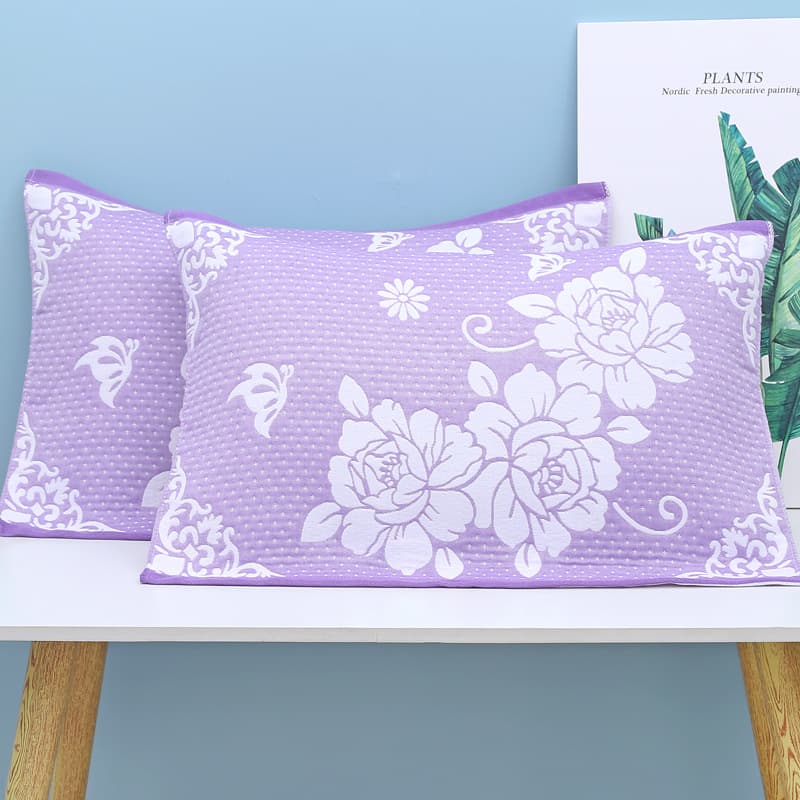 New cotton three-layer gauze fabric jacquard Gaoyang manufacturer direct wholesale thickened adult gift home wedding