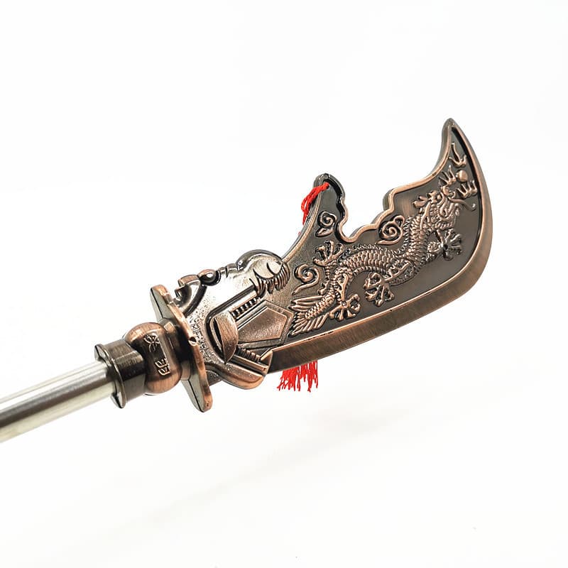 Metal-Look Guan Yu Small Knife Green Dragon Crescent Blade Children's Toy Stage Performance Prop Simulation Weapon Model Wholesale