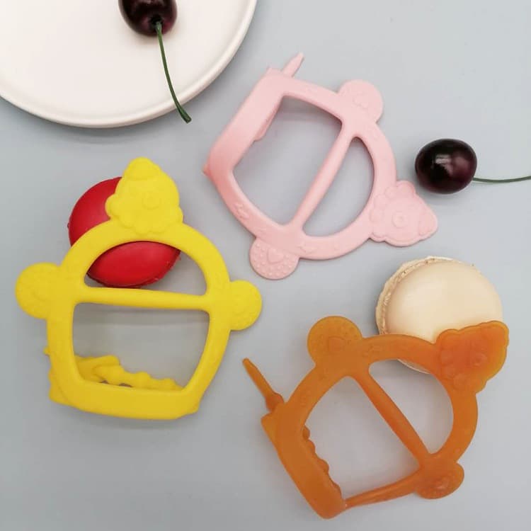 Baby Silicone Bracelet Teether Octopus Style Infant Nano Silver Anti-Biting Teething Toy Boilable Nano Silver Antibacterial