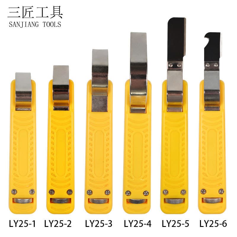 Adjustable Insulated Round Cable Stripping Pliers PVC Cable 4-50mm Electrician Knife SANJIANG Brand General Purpose Tools
