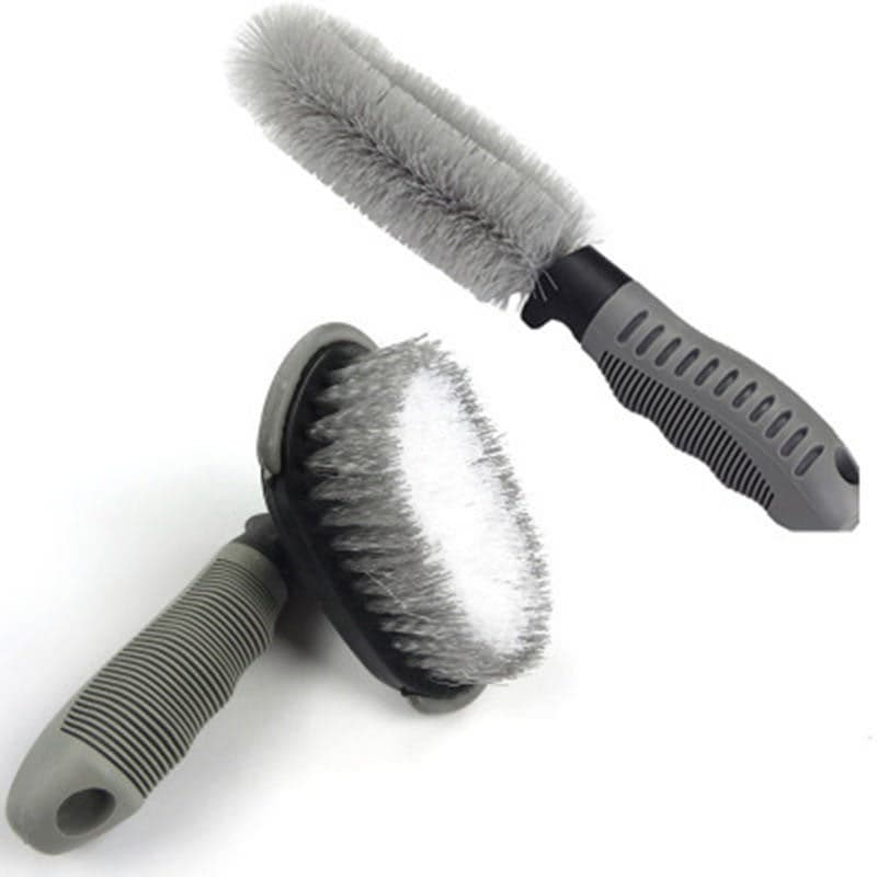 Car Tire Cleaning Brush Steel Ring Brush Foot Mat Brush Arc Shaped Tire Brush Cleaning Brush For Car Tires