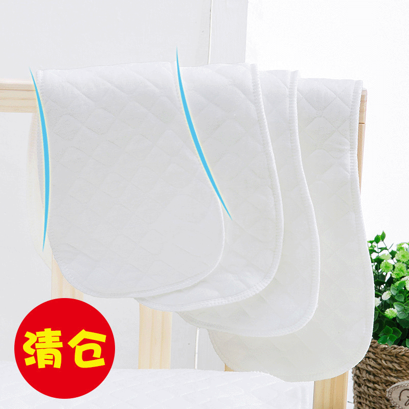 Ecological cotton raw diaper breathable baby white diaper 3 layers 6 layers no folding baby diaper wholesale