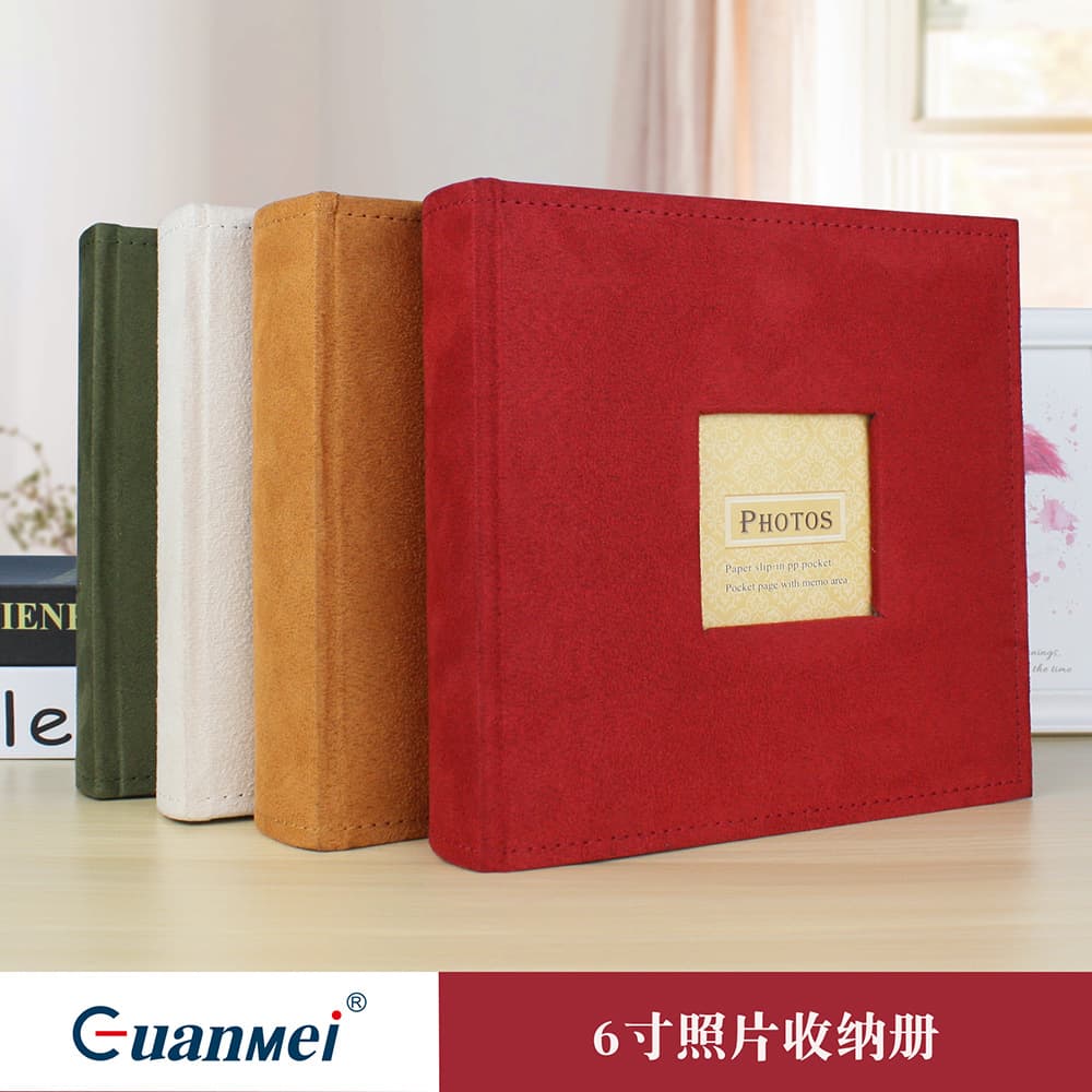 Retro Velvet Photo Album With Pocket Storage For Old Photos Creative Gift Business Gifts Cultural Office Supplies Album