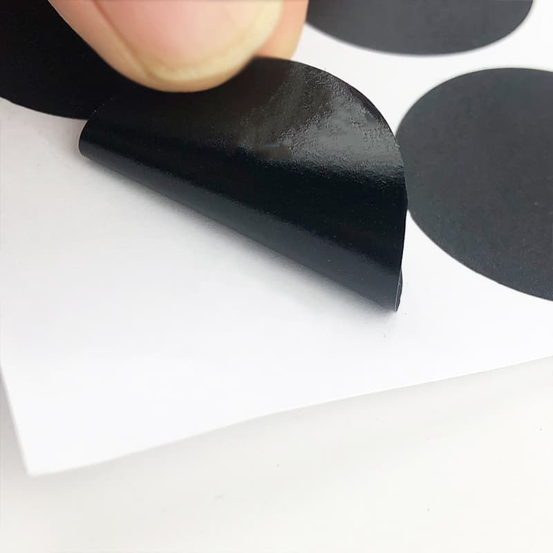 In Stock 1 2 3 4 5cm Dot Adhesive Label Rewritable PVC Round Blackboard Sticker Black Light Blocking Sticker