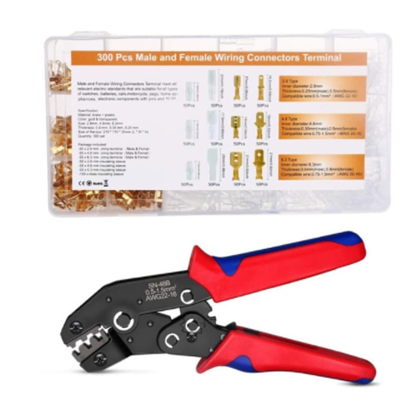 Cross-border Supply SN48b Crimping Pliers Terminal Pliers Insulation Crimping Pliers 600PCS Plug Spring Terminal Crimping Pliers Set