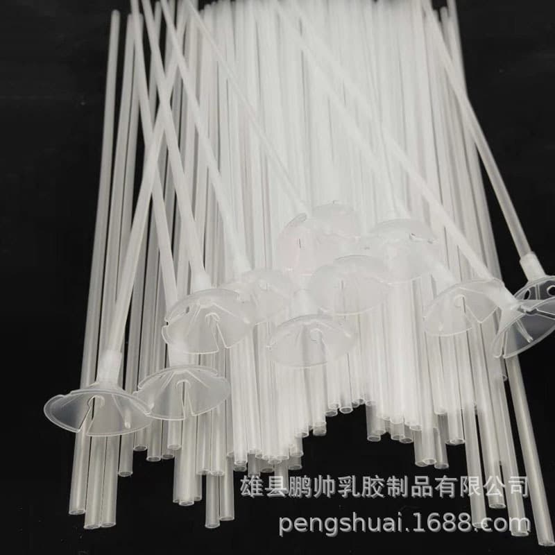 Transparent balloon support, reinforced and extended plastic, 40cm, decorative balloon support rod for room scene arrangement.