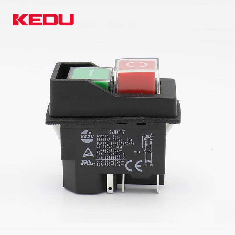 KEDU KJD17FT Electromagnetic Switch, Power Failure/Undervoltage Protection, Low Current Power Tool Switch