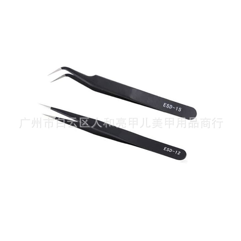 Bright Nail Manicure Tools Product Batch Eyelash Tweezers Tweezers/Special Tweezers for Drills/Anti-static Tweezers Clips