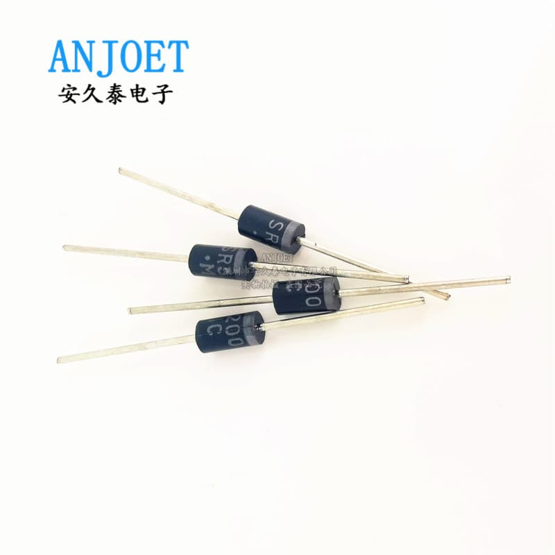 Schottky Diode SR240 SR260 SR2100 SR2200 2A Through-Hole DO-15 SB2100
