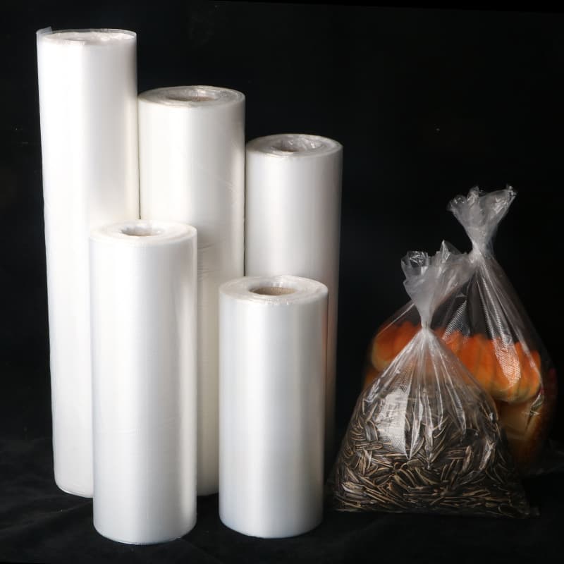 Wholesale supermarket continuous roll bags, food-specific preservation bags with perforated hand-tear features, printable plastic packaging