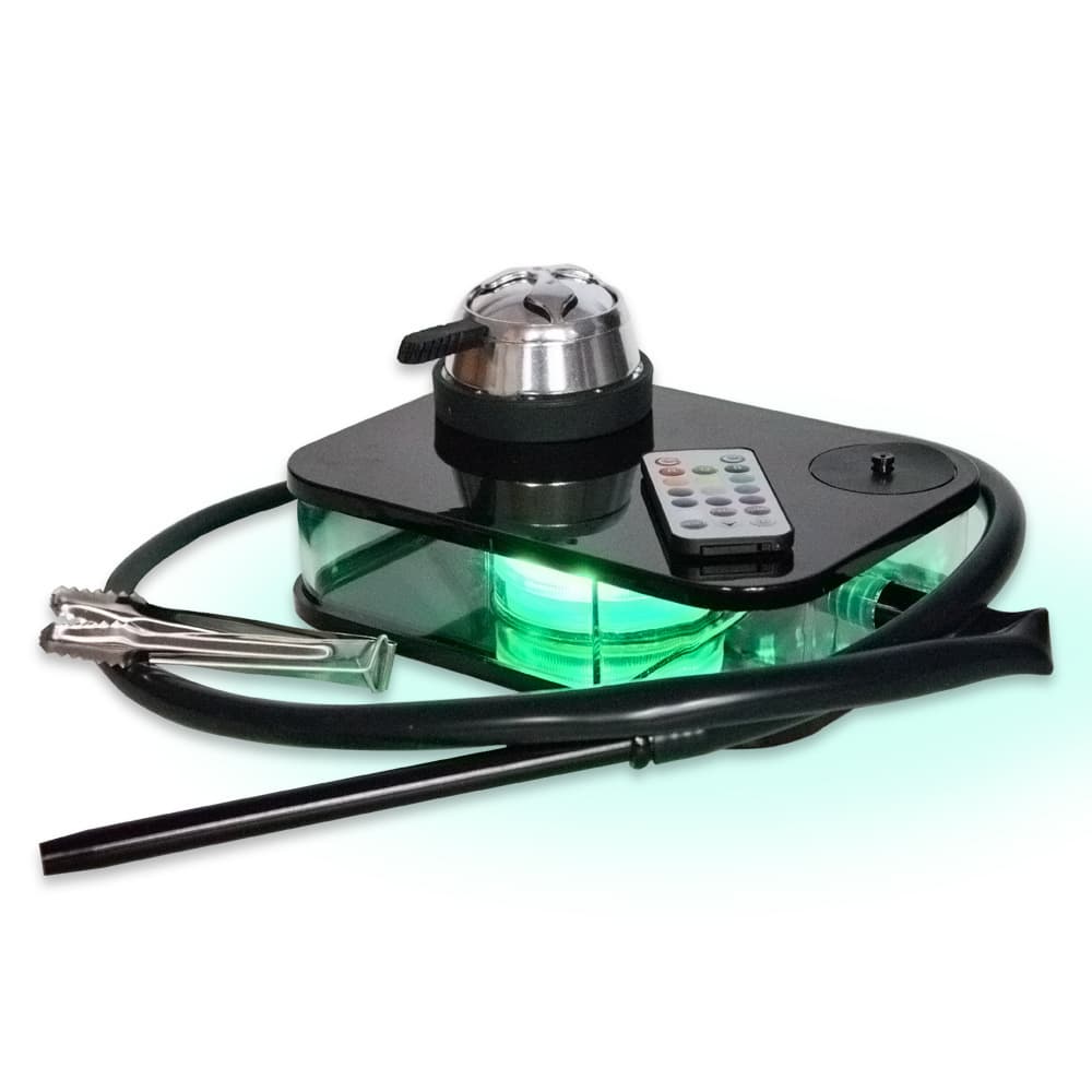 Acrylic Book Shaped Water Pipe Set Black Square Box Hookah Cross-border Home Daily Use Smoking Accessories