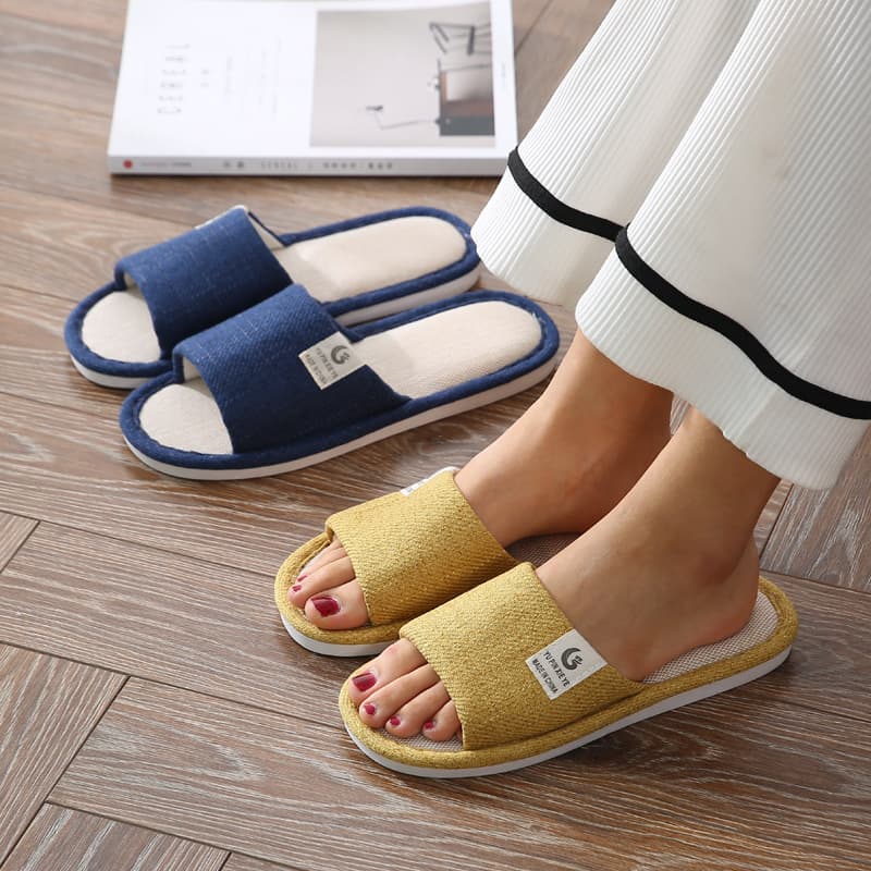 Linen Slippers For Women Casual Shoes Fashionable Comfortable Breathable Easy Matching Various Styles Available