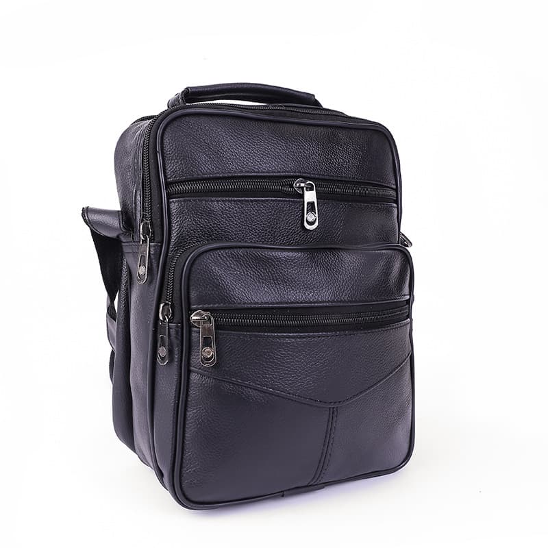 Versatile Genuine Leather Men's Waist Bag Crossbody Shoulder Bag Handbag Fashion Business Briefcase Cowhide Casual Backpack