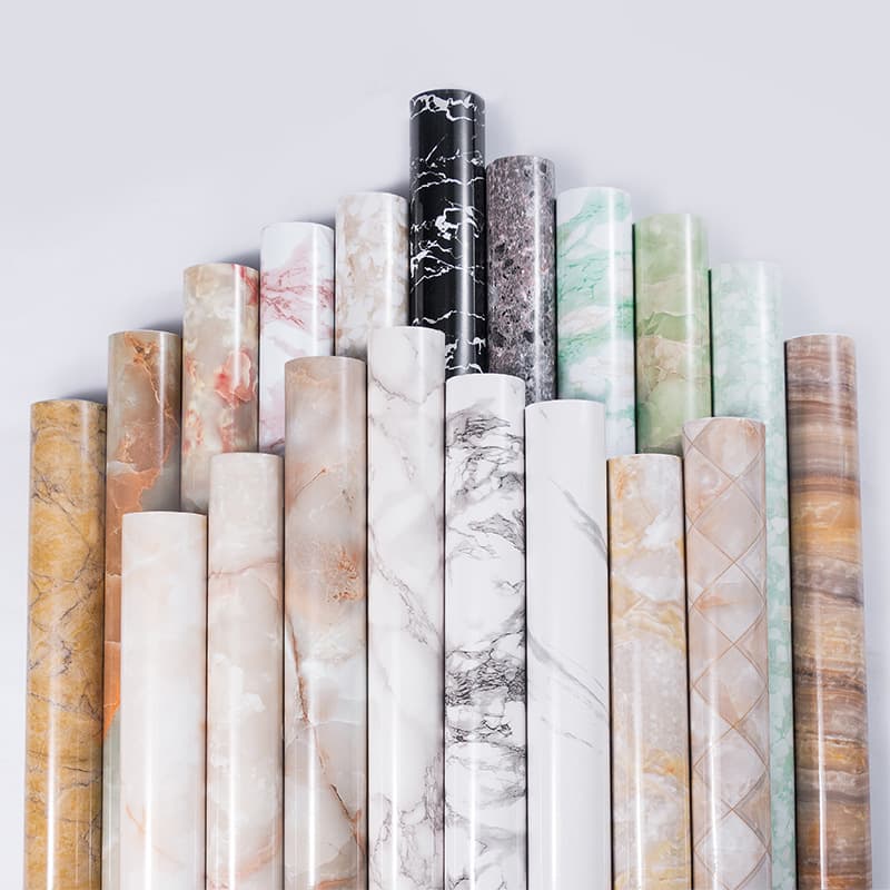 Marble stickers kitchen stove countertop cabinet furniture renovation desktop waterproof tiles oil-proof thickened wallpaper self-made