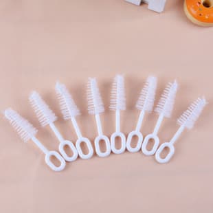 Nylon Small Brush, Baby Cleaning Nipple Brush, Wide-Neck and Standard-Neck Bottle Nipple Brush, Household Goods