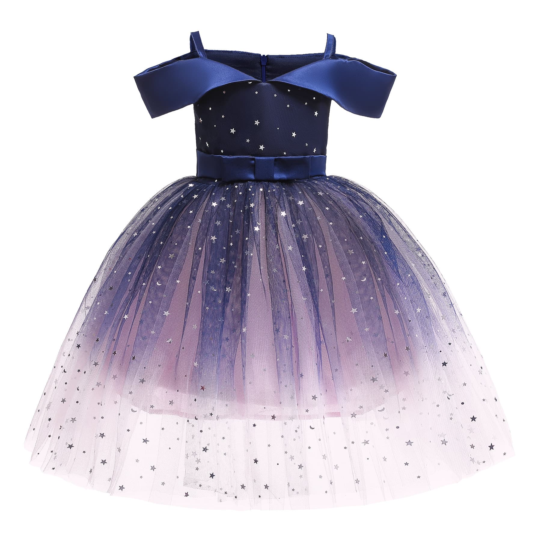 Girls' Dress Cross-border Children's Clothing Little Girl Frozen Elsa Princess Dress Kids Elsa Off-shoulder Tutu Dress