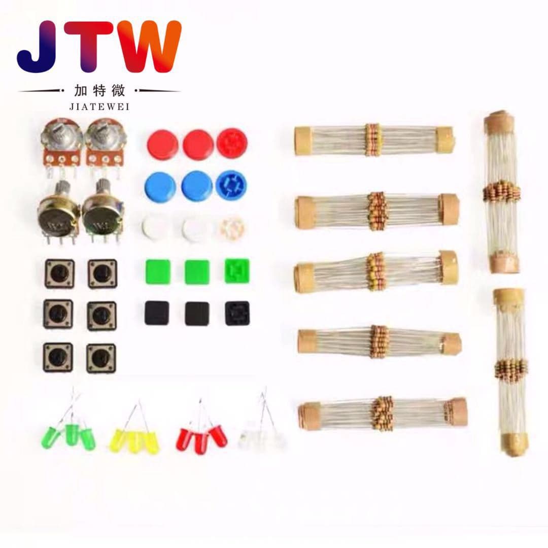 General Component Kit No. 1, includes resistors, LEDs, potentiometers, resistor kit