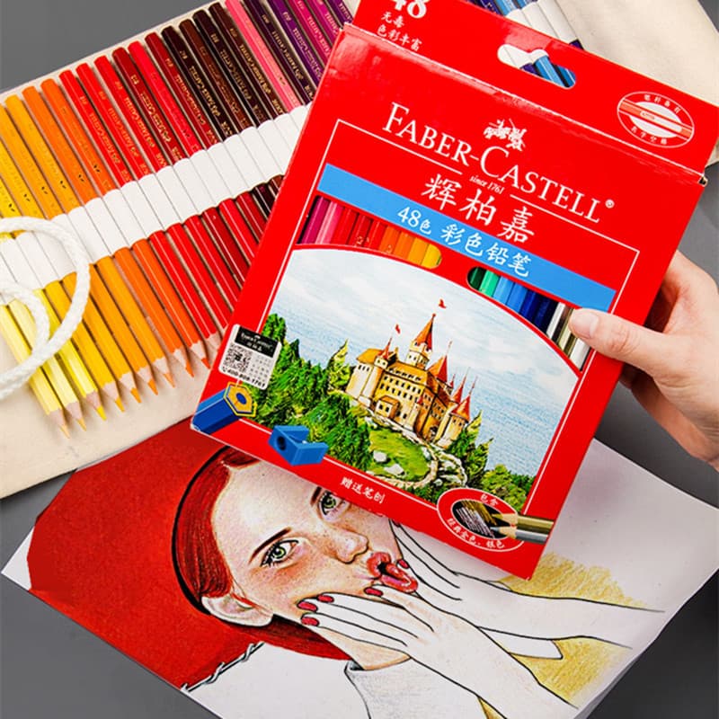 German Faber-Castell Oil-Based Colored Pencils Castle Secret Garden Coloring Pencils 36 Colors Children's Professional Art Pencils