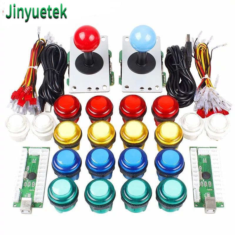 DIY arcade joystick accessories USB computer joystick chip control board with light button 5V Sanhe joystick 5P