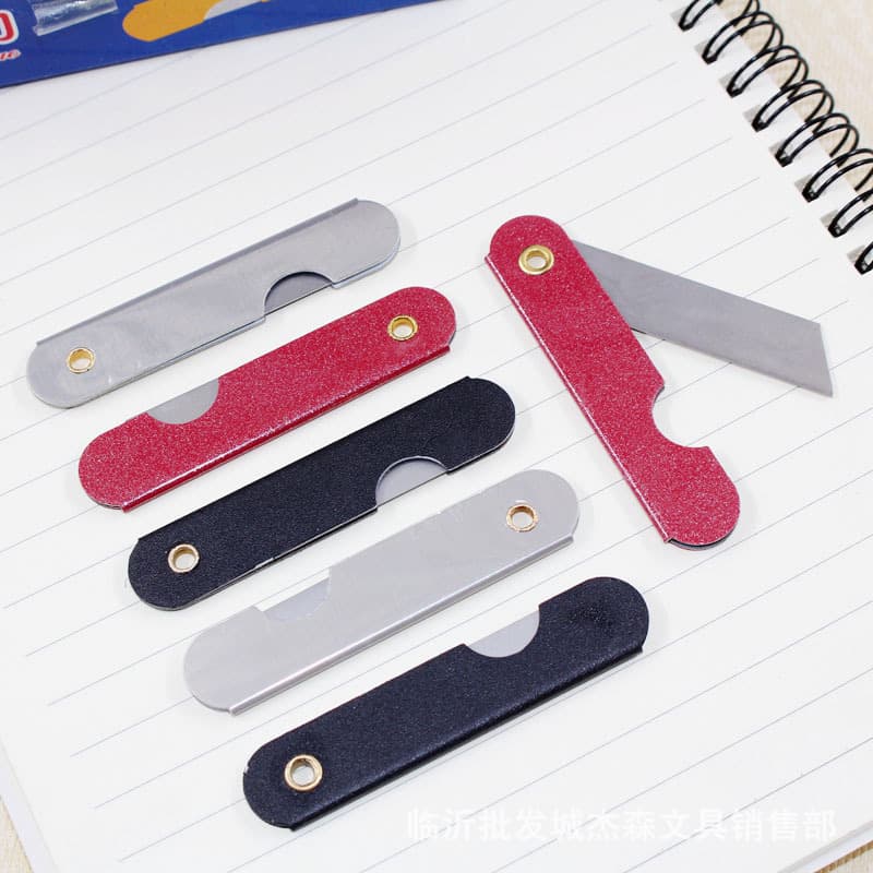 Knife 681 Small Pencil Sharpener Pencil Knife Iron Sheet Foldable Art Paper Knife