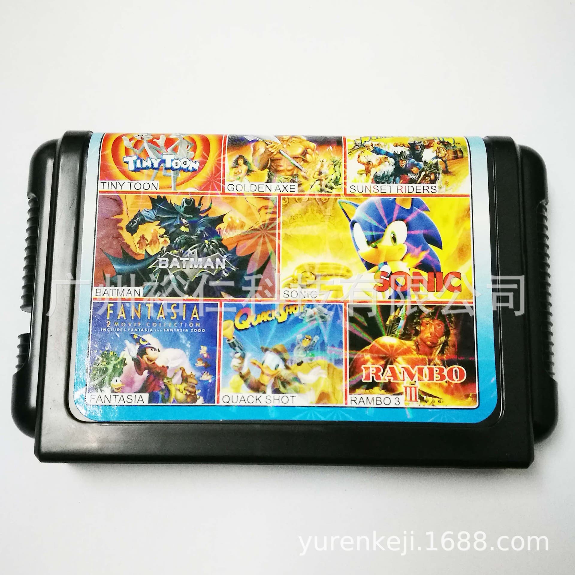 16-bit Game Card, Dedicated Card for 16-bit Game Console, High-Capacity Game Card for Sega